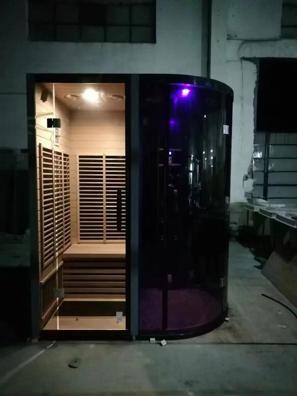 Buses de massage, douchette et équipements bien-être de la cabine LN000A