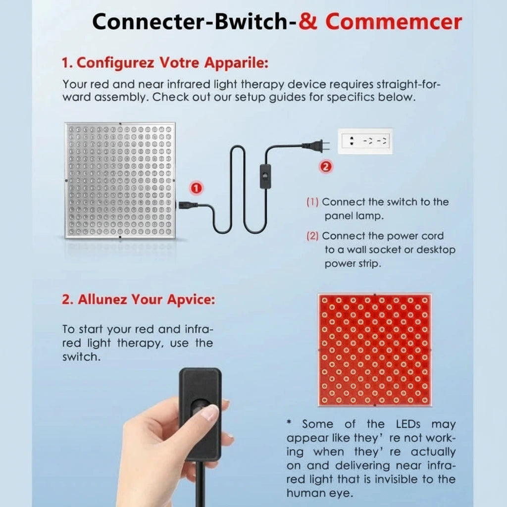 Utilisation à domicile — distance confortable avec masque oculaire