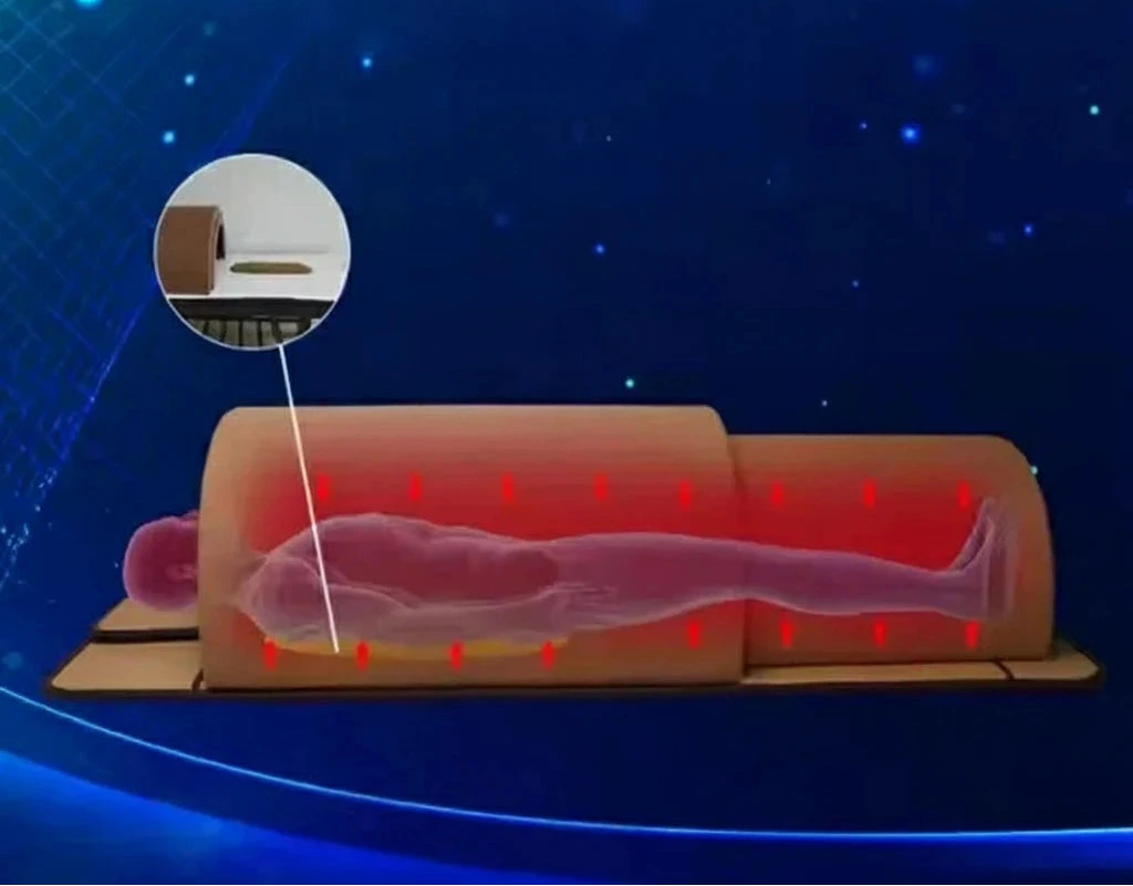 Capsule sauna pod installée dans une suite parentale