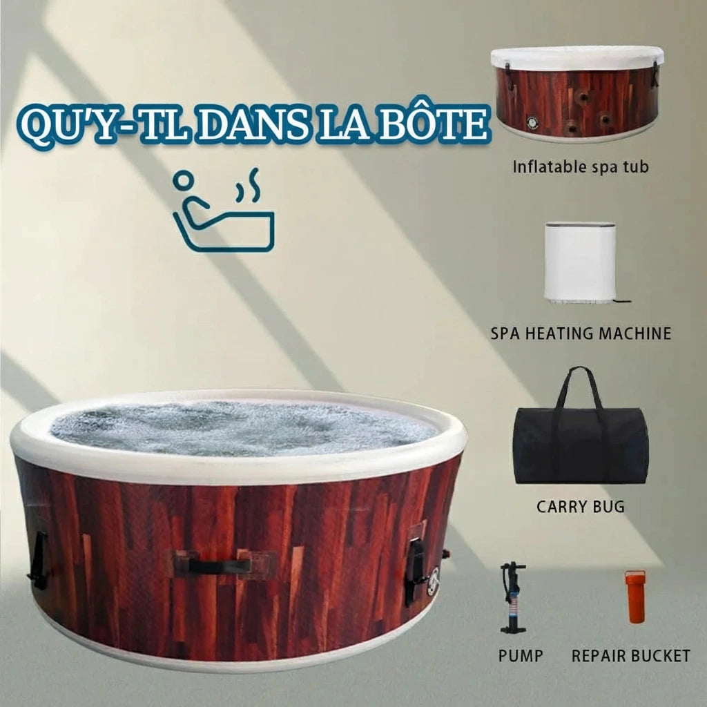 Spa gonflable couvert — housse isolante sécurisée pour l’hivernage et la propreté