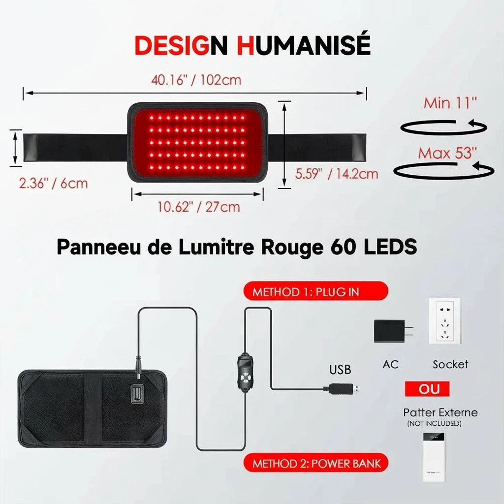 Panneau LED NIR 850 nm – diffusion homogène luxe