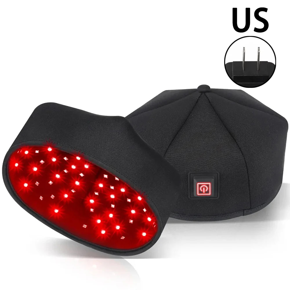 Casquette lumière rouge 660 nm – soin de surface du cuir chevelu