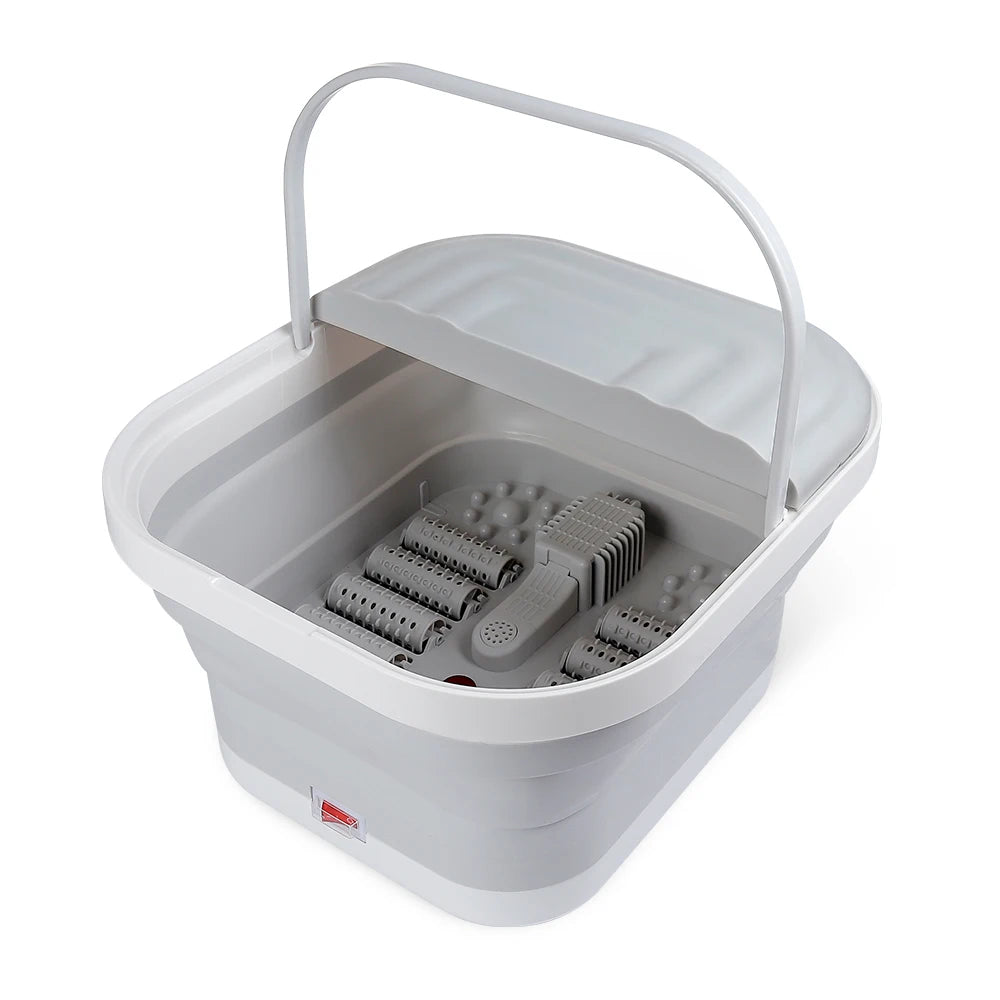 Bain de pieds pliable chauffant 450W — vue d’ensemble premium