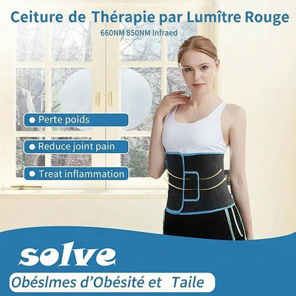 Application bien-être sur le bas du dos — ceinture LED