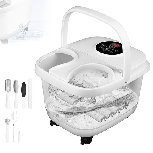 Bain de pieds massant chauffant 450W — vue d’ensemble premium