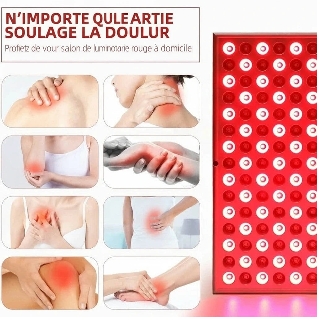 Combinaison 660 nm rouge et 850 nm NIR — routine bien-être