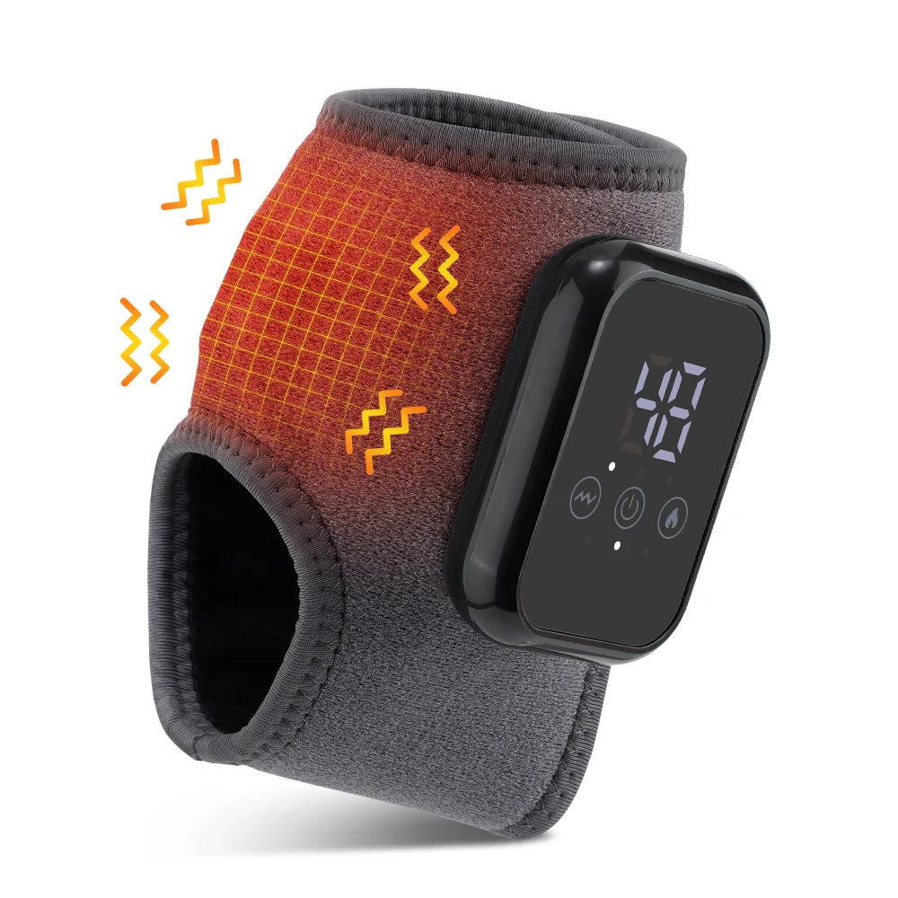 Écran LED — sélection chaleur 48/53/58°C et vibration