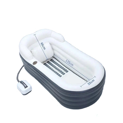 Baignoire îlot 167 cm gris foncé — vue d’ensemble