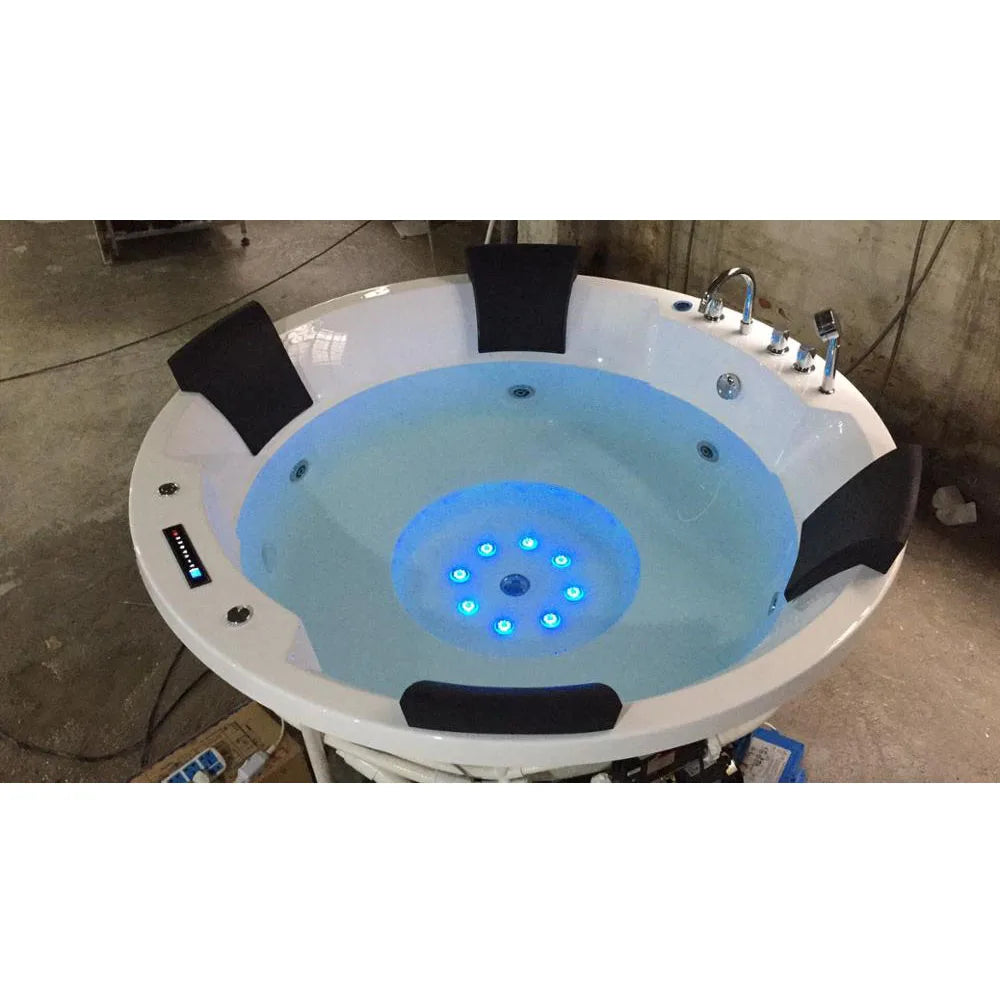 Baignoire balnéo freestanding 160 cm — vue d’ensemble design