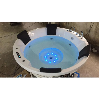 Baignoire balnéo freestanding 160 cm — vue d’ensemble design