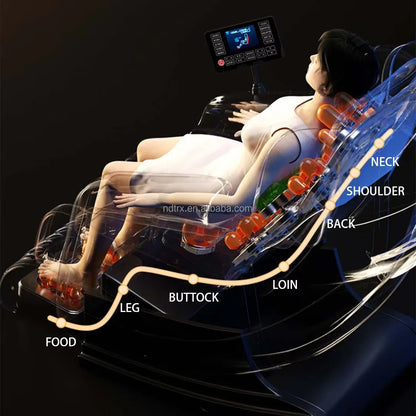 OEMG D3018 — fauteuil de massage compact, vue 3/4 luxe