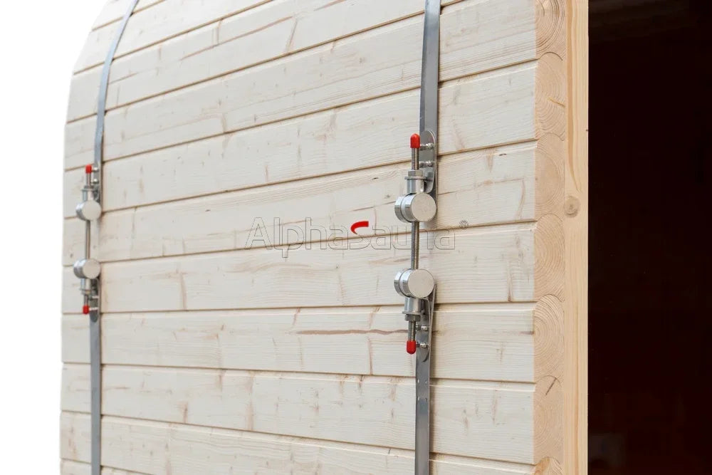 Bassin inox utilisé comme bain froid ou bassin de contraste dans un spa