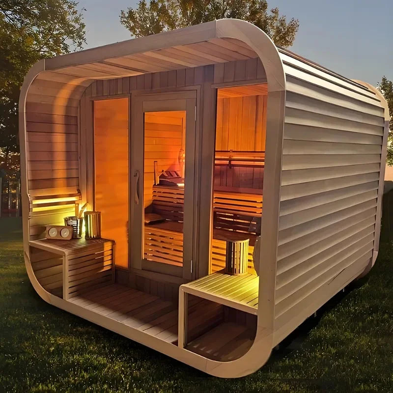 Tableau de contrôle : température, vapeur, éclairage — cabine HR-SW