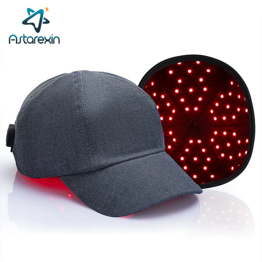 Casquette LED 660/850 nm pour croissance des cheveux – coloris gris