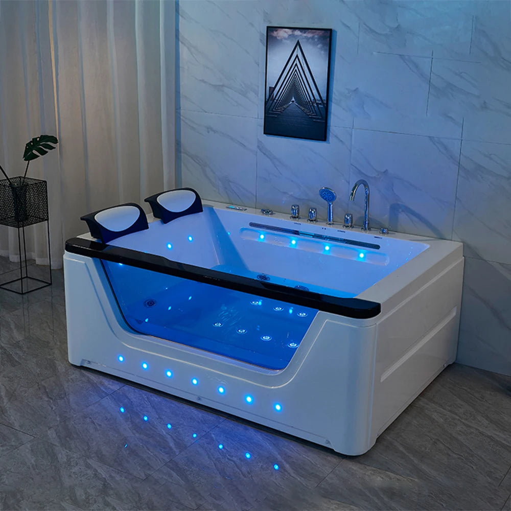 Robinetterie plate et douchette — finition contemporaine