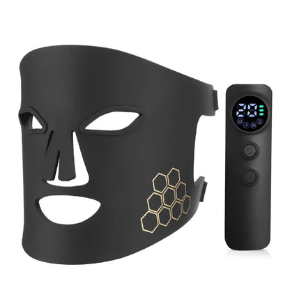 Masque LED 4 couleurs en silicone, 72 LEDs, soin visage premium BienEtrePrestige