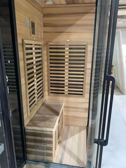 Détail de l’acrylique et des finitions haut de gamme de la cabine LN000A