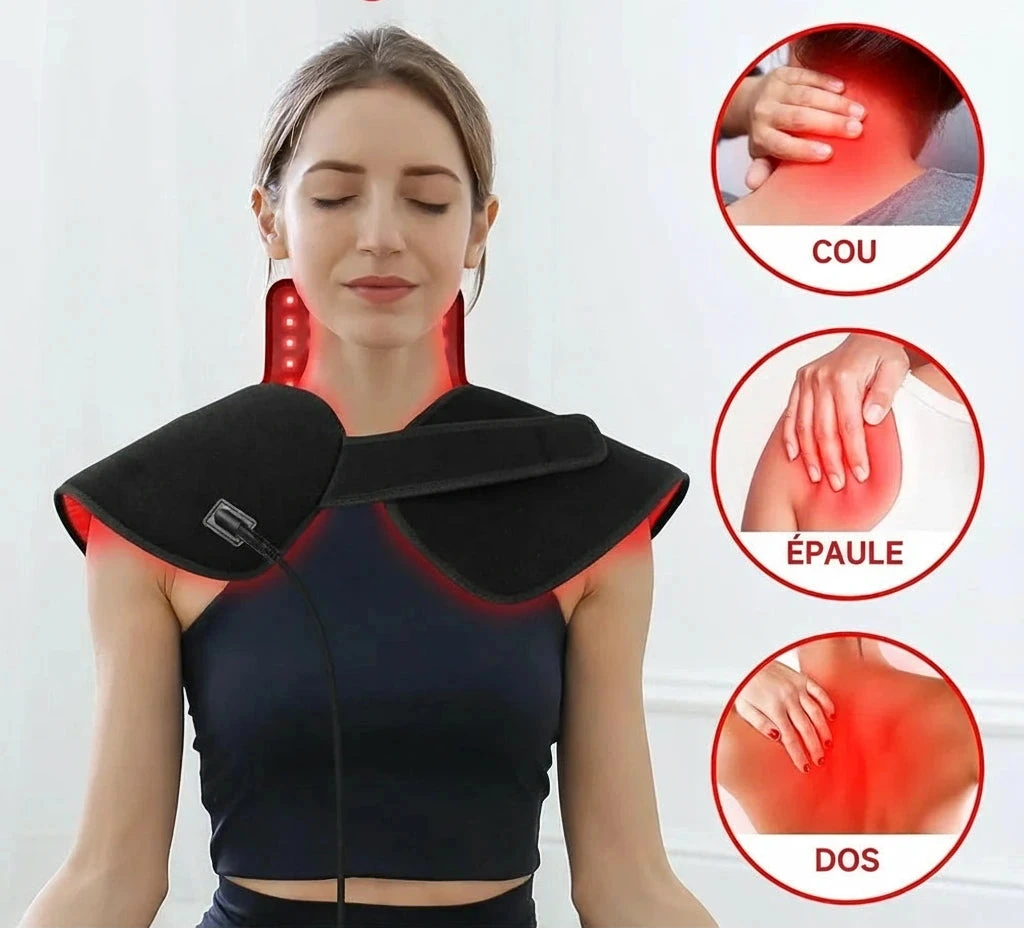 Télécommande et minuterie 5–30 min – 4 modes et 5 niveaux d’intensité