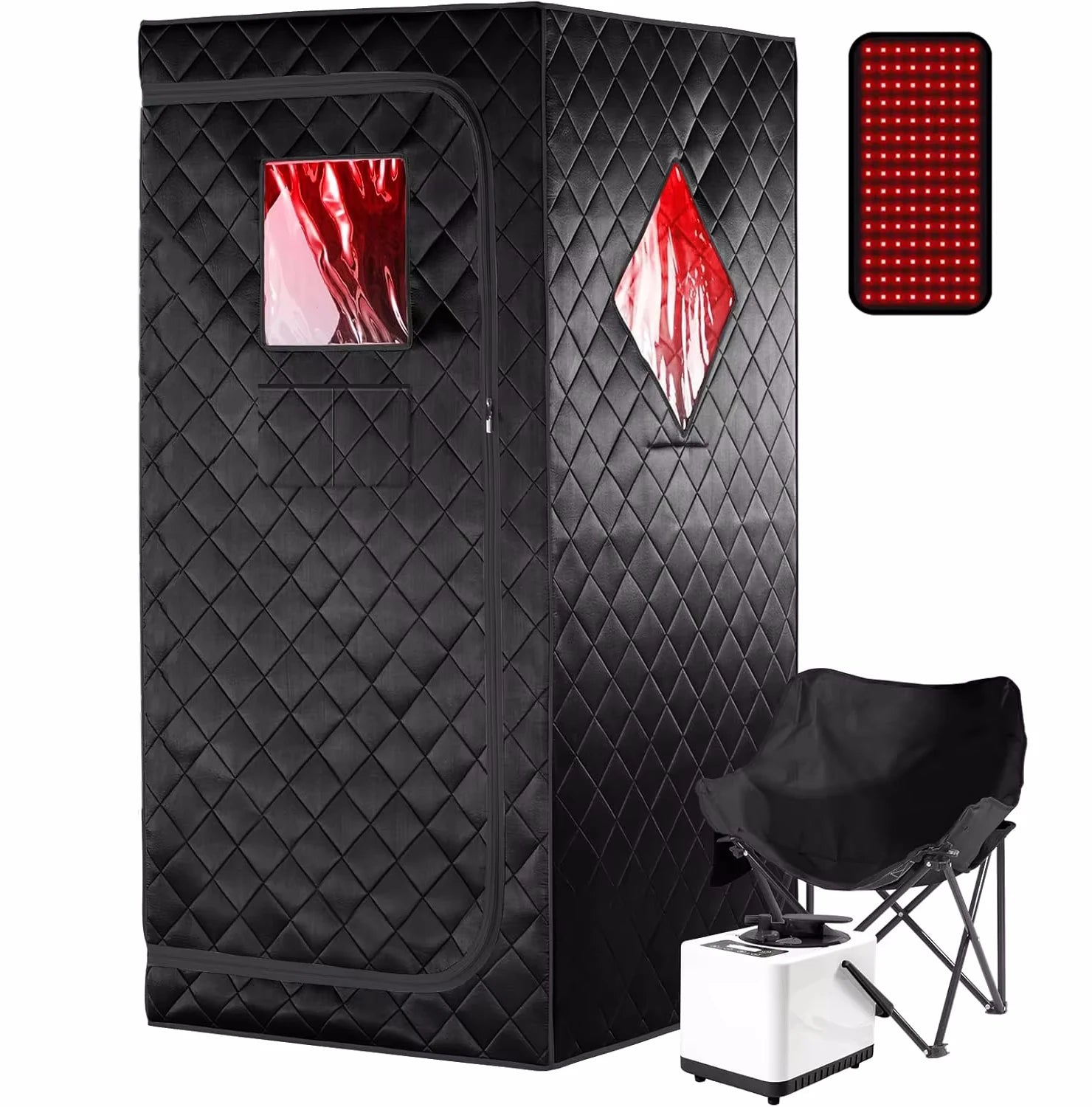 Sauna portable pliable rangé verticalement, solution gain de place