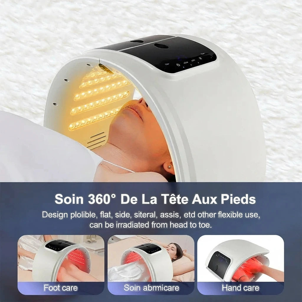 Design pliable : utilisation à plat, assise ou allongée – corps & visage