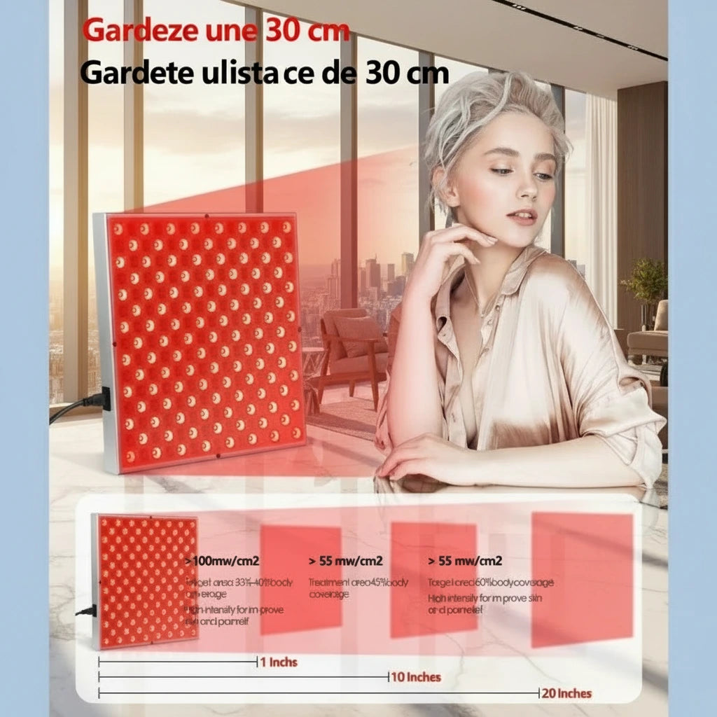 Combinaison 660 nm rouge et 850 nm NIR — routine bien-êtrev