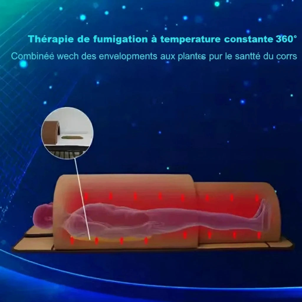 Capsule sauna pod installée dans une suite parentale