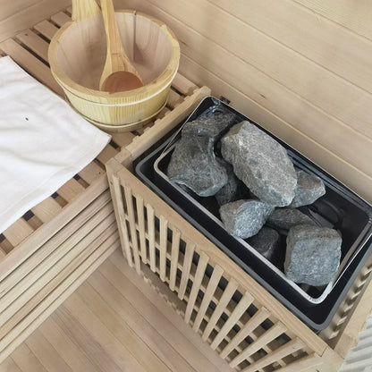 Panneau de contrôle digital du sauna Hemlock Dual Essence infrarouge et vapeur sèche